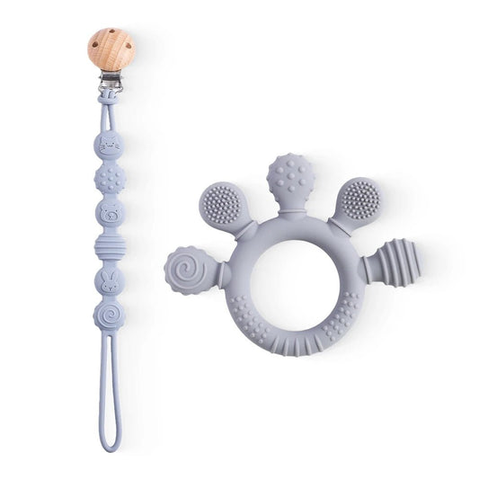 1pc Silicone Teether Food Grade Baby 0 - 12 Toys for Toddlers - BabyHaven