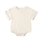 Infant Bamboo Fiber Romper Summer Essential Solid Color Customized T-Shirt Short Sleeve Newborn Bodysuit Baby Jumpsuit 3 - 24 Months - BabyHaven
