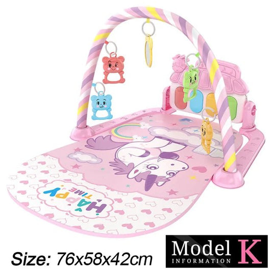 Baby Fitness Stand Music Play Gym Toys Newborn 0 - 36 Months - BabyHaven