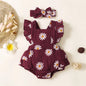 Infant Baby Girl Romper Clothes Ruffle Sleeveless Bodysuit