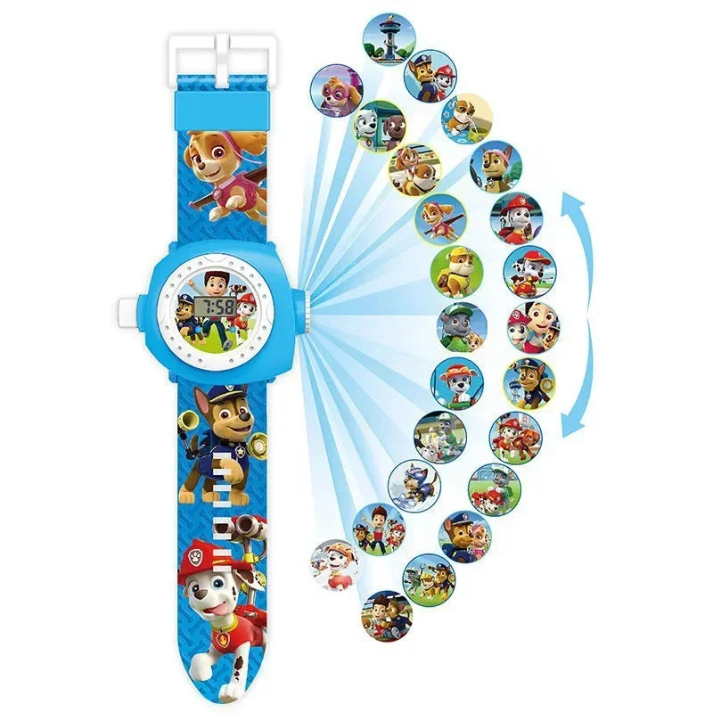 Paw Patrol Toys Set 3D Projection Watch Dog Puppy Gift