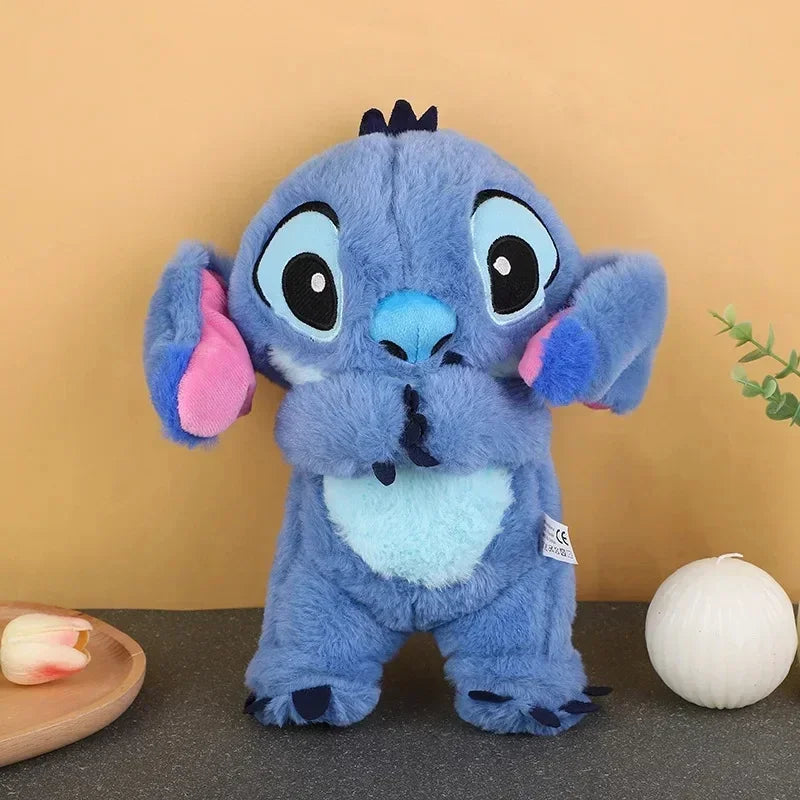 Kawaii Stitch Plush Doll Baby Sleeping Companion Sound Soothing