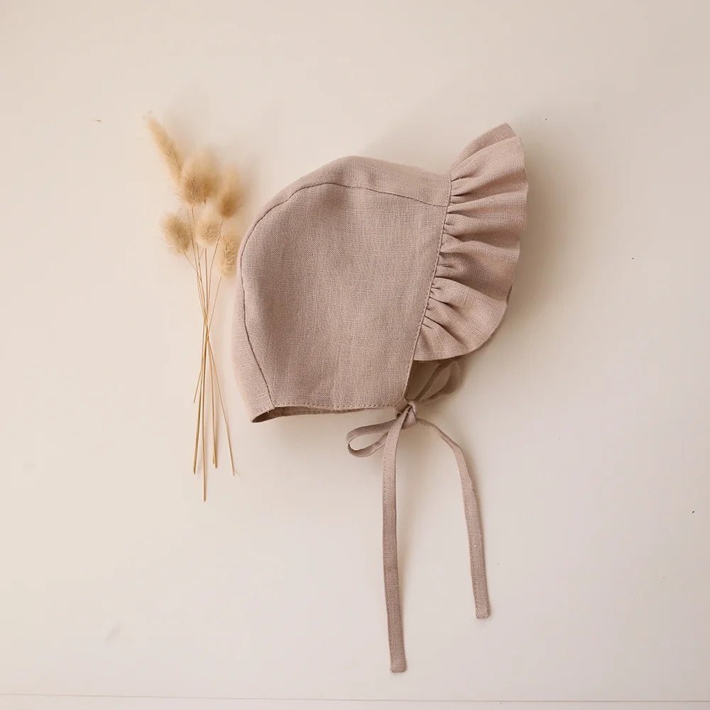 2Pcs Spring Baby Girls Playsuit With Hat Long Sleeves Newborn Romper Cotton Linen Infant Clothes - BabyHaven