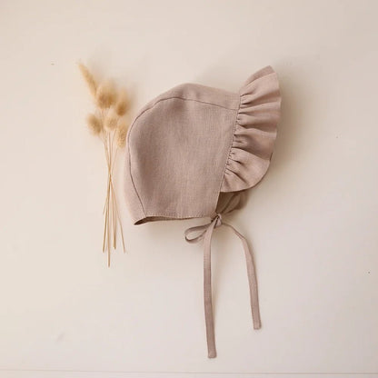 2Pcs Spring Baby Girls Playsuit With Hat Long Sleeves Newborn Romper Cotton Linen Infant Clothes - BabyHaven