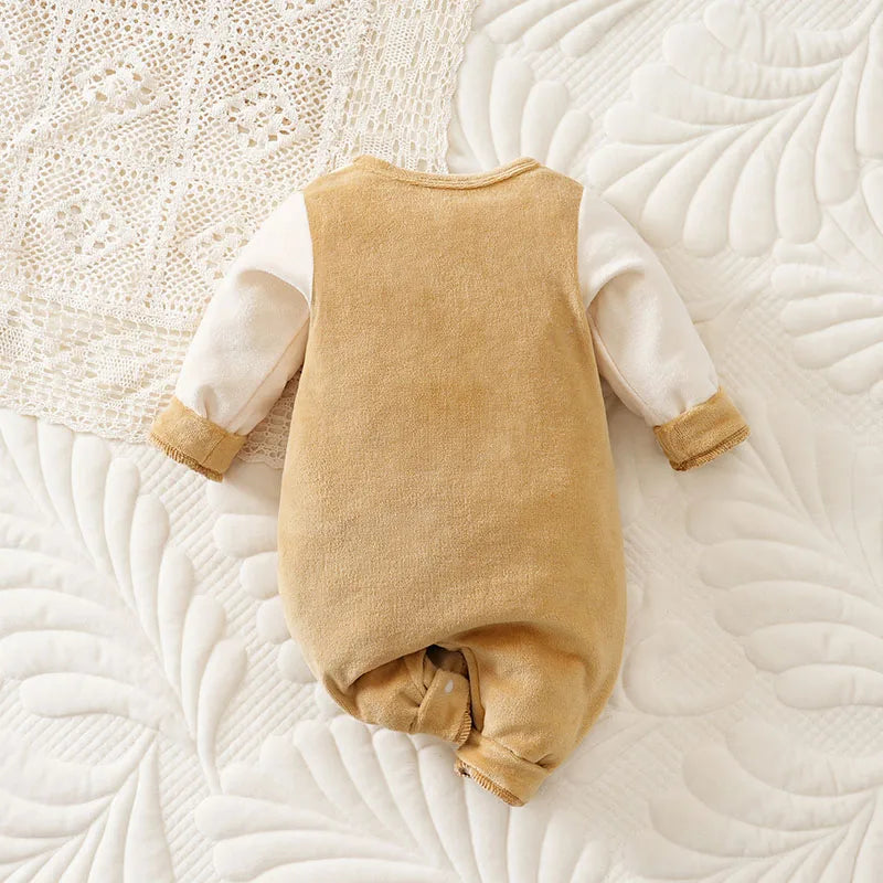 Christmas Reindeer Coppernose Onesie Baby Lovely Autumn and Winter Warmth Comfortable Romper Newborn Knitted Soft Outdoor Soft