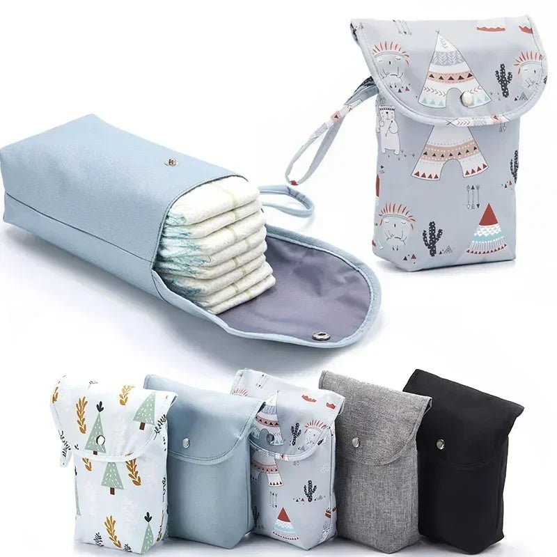 Reusable Baby Diaper Bag Pram Hanging Nappy Bag Waterproof Mommy Handbag Large Capacity Diaper Caddy Baby Essentials - BabyHaven