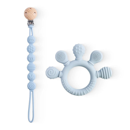1pc Silicone Teether Food Grade Baby 0 - 12 Toys for Toddlers - BabyHaven