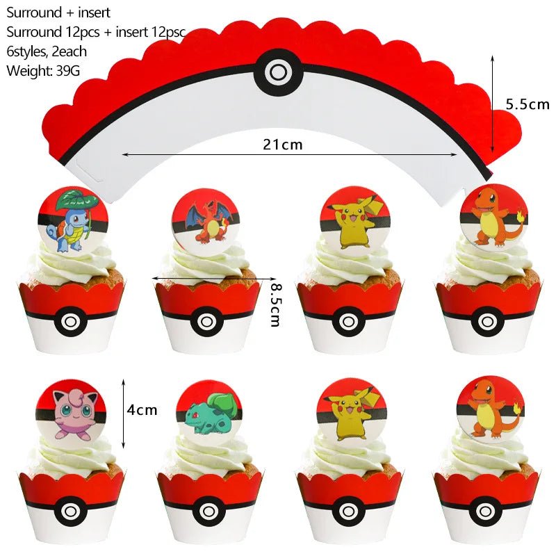 Pokemon Birthday Party Decoration Pikachu Lightning Balloon Set - BabyHaven