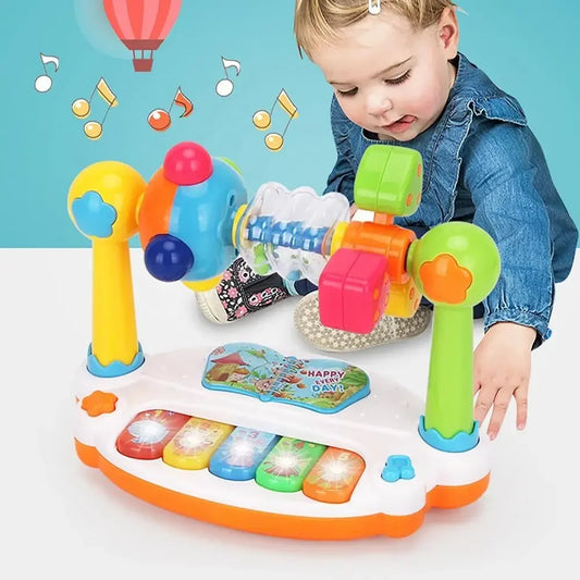 Baby Piano Toys Kids Rotating Music Piano Keyboard