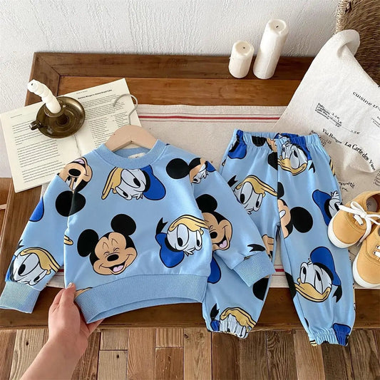 New Autumn Winter Girls Boys Mickey Mouse Clothing Set - BabyHaven