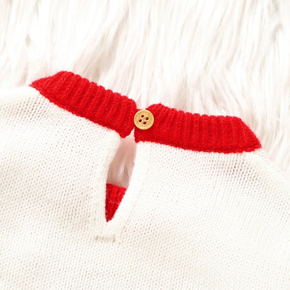 0-18m Christmas Baby Unisex Rompers Winter Reindeer Knitted Newborn Boys Girls Long Sleeve Jumpsuits One Pieces Infant Playsuits