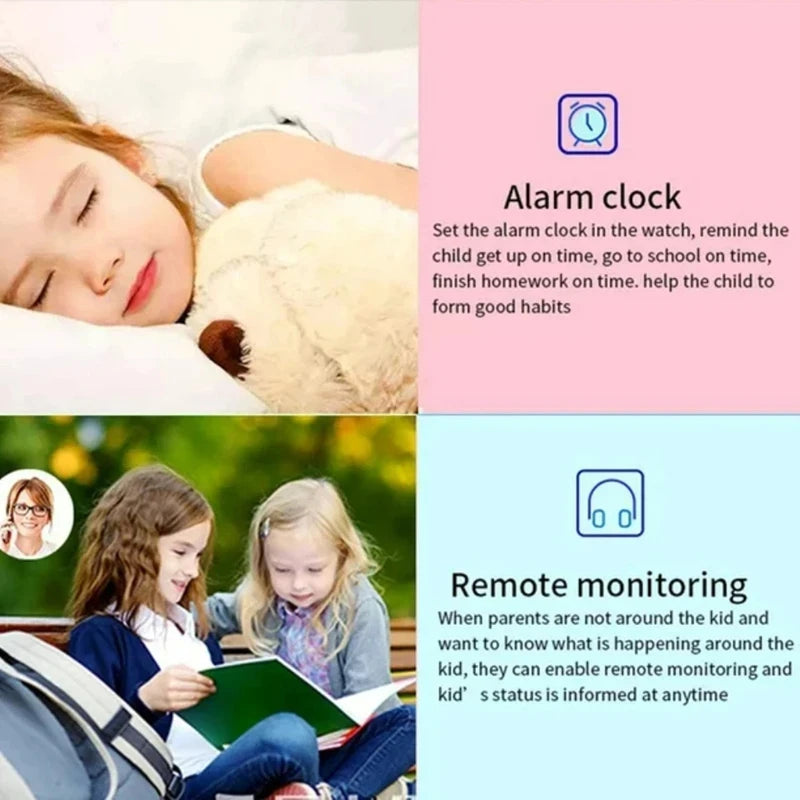 Kids Smart Watch SOS Antil-lost GPS Location Camera Sim Card Call IP67 Waterproof Smart Watch For Ios Android Kids Gift