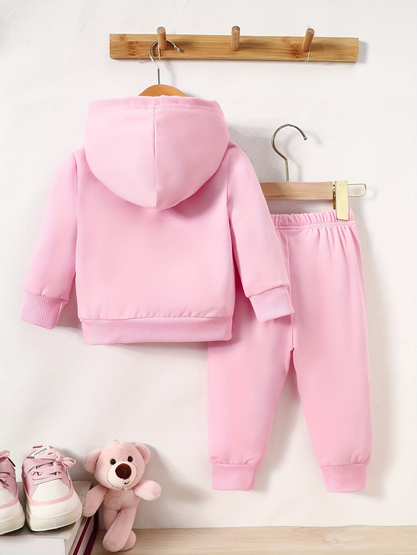 Trendy Autumn & Winter Hoodie Set For Baby Girls Outfit