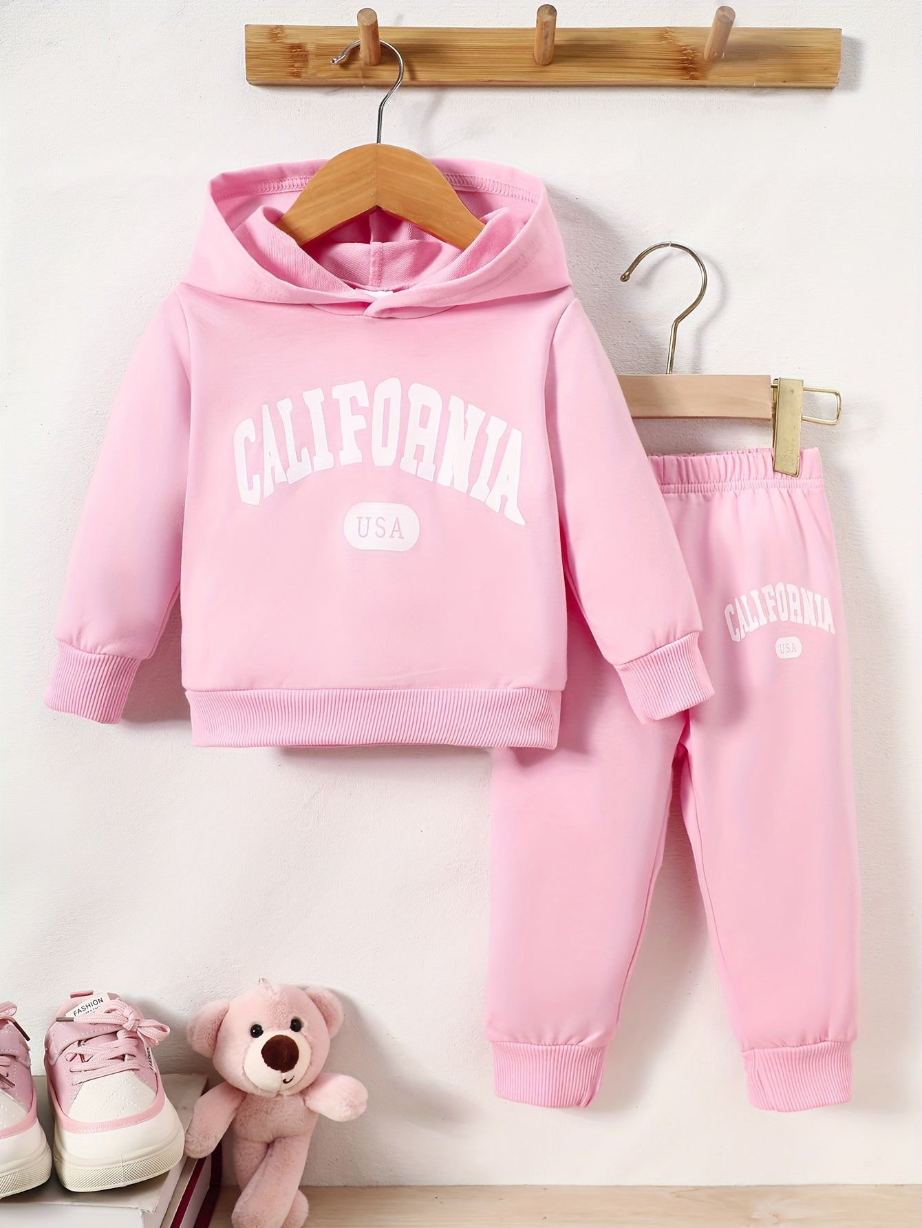 Trendy Autumn & Winter Hoodie Set For Baby Girls Outfit