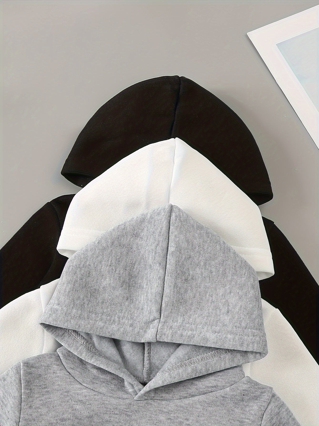 Set of 3 Hooded Sweatshirts with New York Brooklyn Los Angeles Prints - BabyHaven
