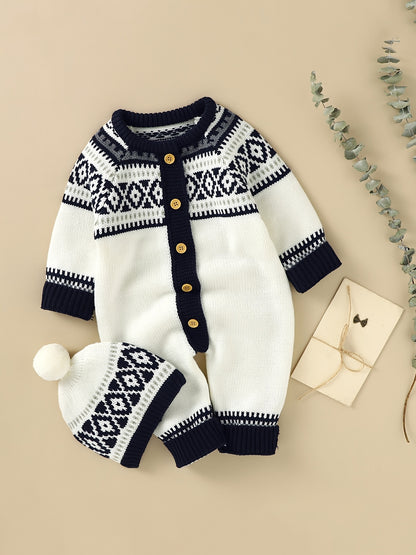 Cozy Baby Set With Classic Nordic Design For Infants