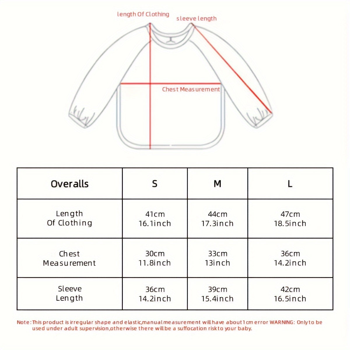 Easy Clean Long-Sleeved PU Feeding Bib for Mess-Free Meals