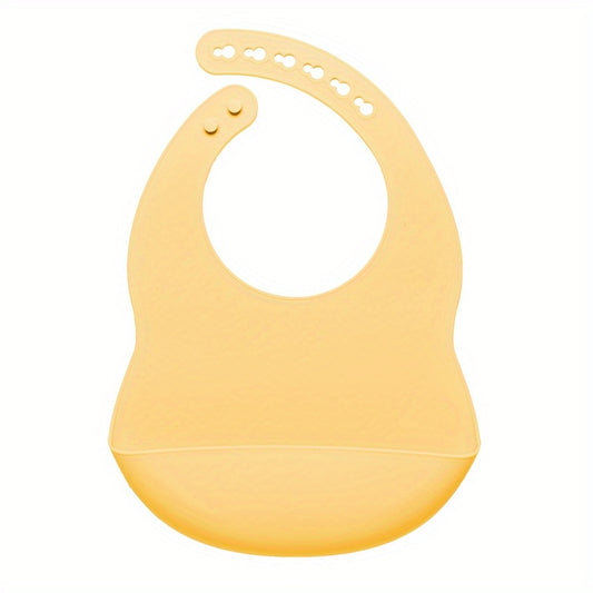 Mess-Free Meals: 1pc Silicone Bib for Easy Cleanup