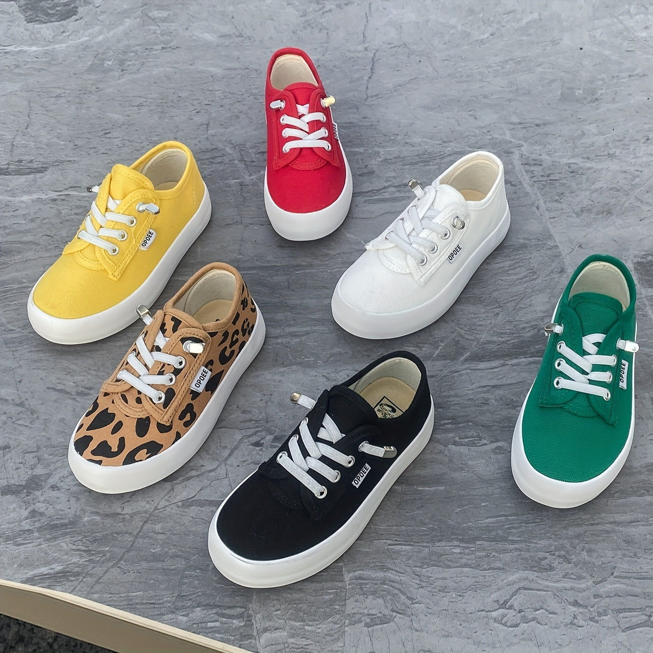 Youngsters' Fashion Canvas Shoes - Breathable Slip-On Low Tops