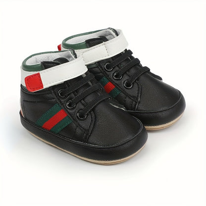 Comfortable Sneakers With Hook And Loop Fastener For Baby Boys