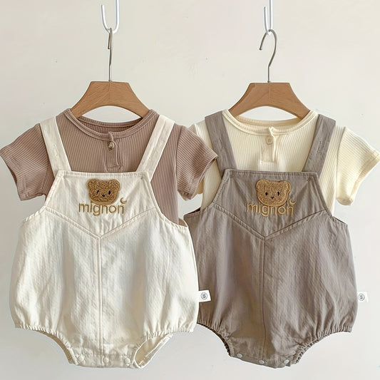 Dan's Strictly Selected!!! New Summer Korean Style Short Sleeve Diaper Cover for Youngsters Boys, perfect for outdoor fun.