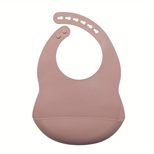 Mess-Free Meals: 1pc Silicone Bib for Easy Cleanup