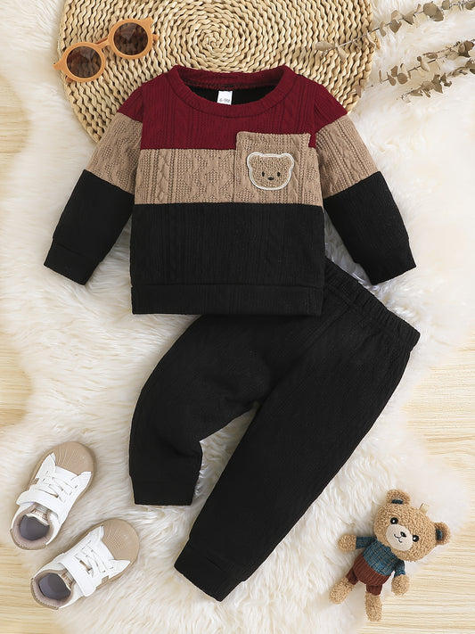 Two-Piece Outfit: Trendy Pants And Sweater For Boys