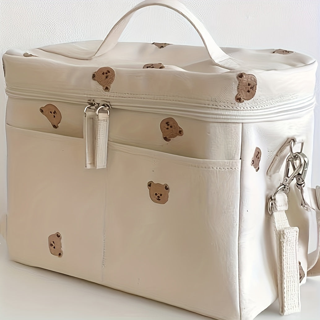 Elegant Diaper Bag 1pc Linen Design for Stylish Parents